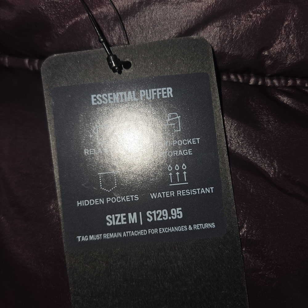 Fabletics Purple Puffer Jacket - Picture 4 of 4